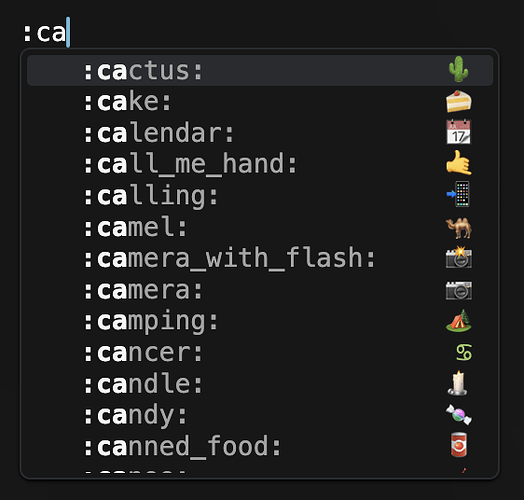 gemoji autocompletion
