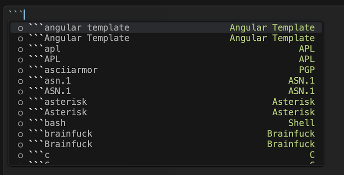 language suggestion