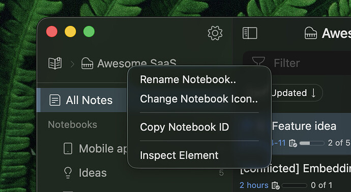 context menu 2
