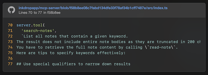 github snippet codeblock
