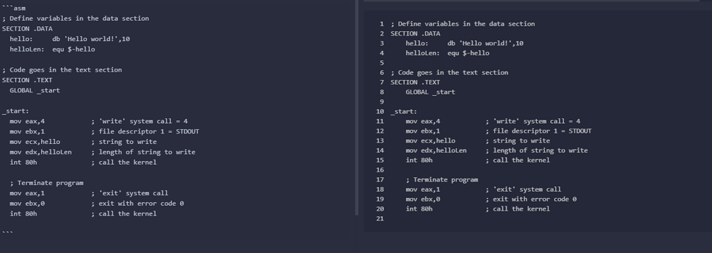 Assembly code highlight - Issues - Inkdrop Forum