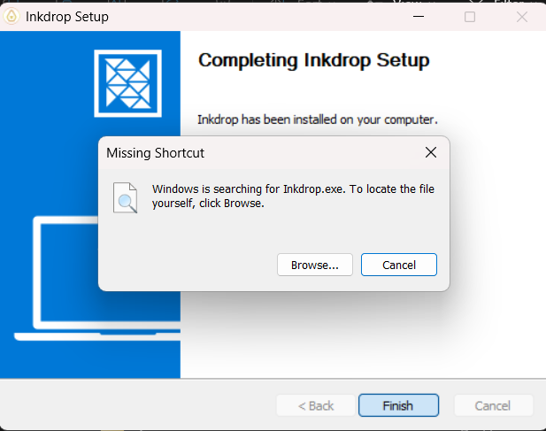 inkdrop canary .15 error pt1